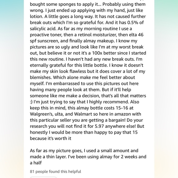 ALMAY Make Myself Clear Salicylic Acid Foundation •900 Cappuccino 5/$25 - Picture 10 of 15